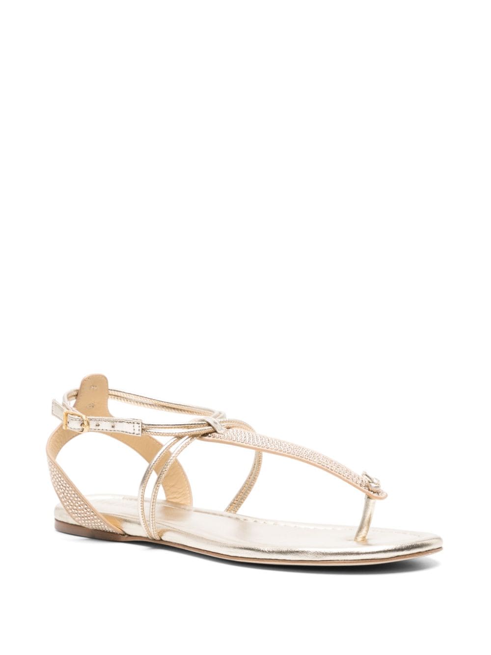 Zadig&Voltaire Moonstar crystal-embellished sandals - Goud