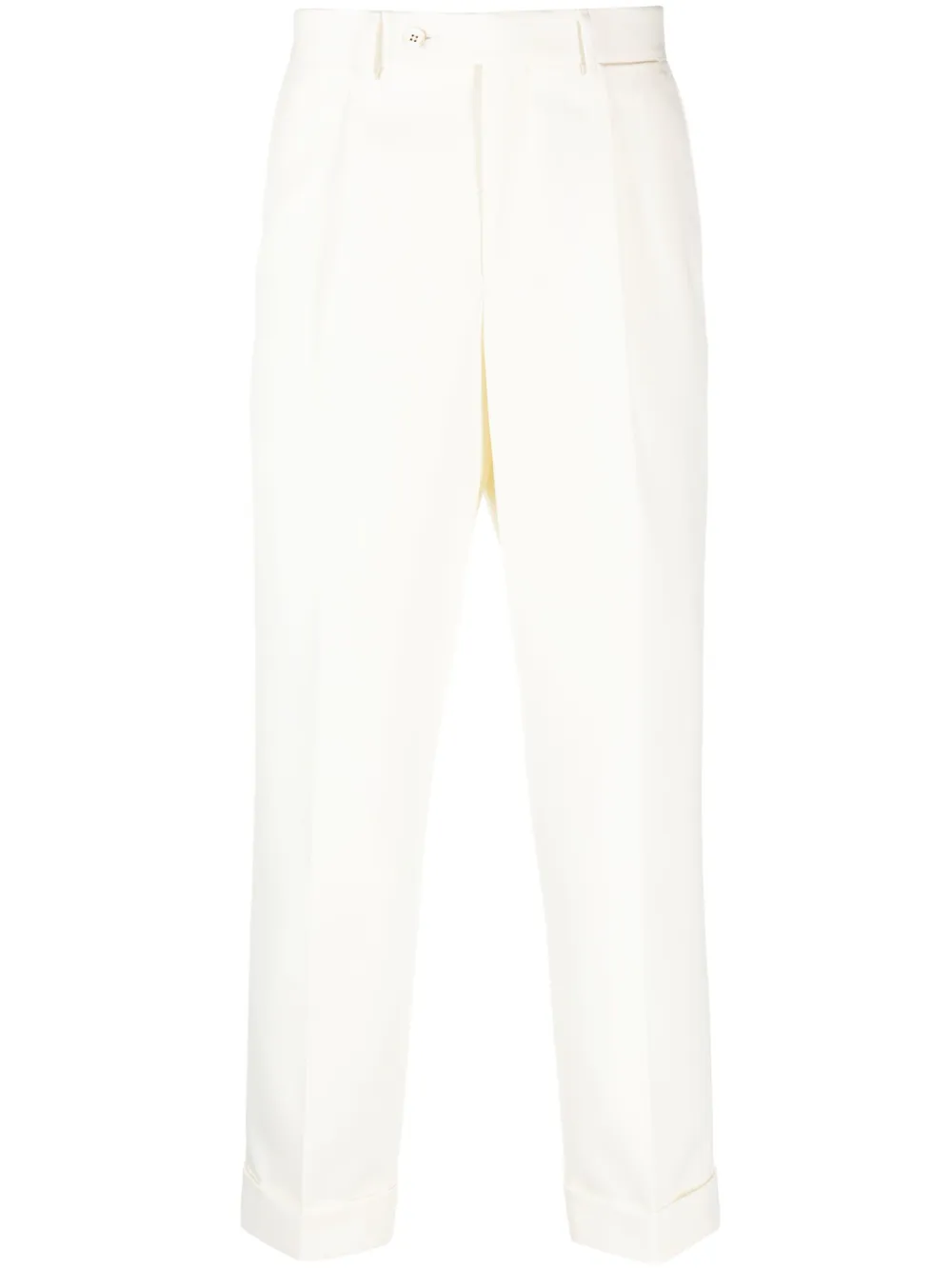 tailored straight-leg trousers