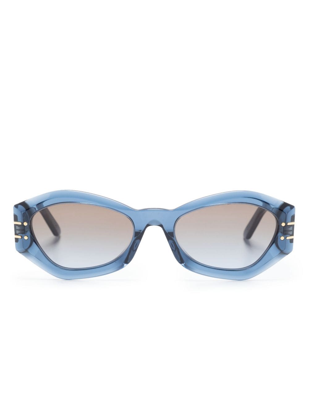 Dior Eyewear B1U zonnebril met vlindermontuur Blauw