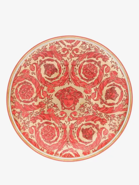 Versace plato Medusa Garland Red