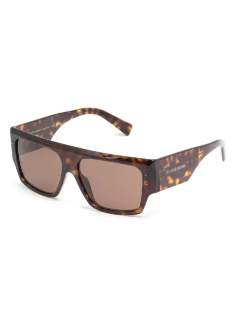 Dolce & Gabbana Eyewear tortoiseshell rectangle-frame sunglasses DG445950273 - 1