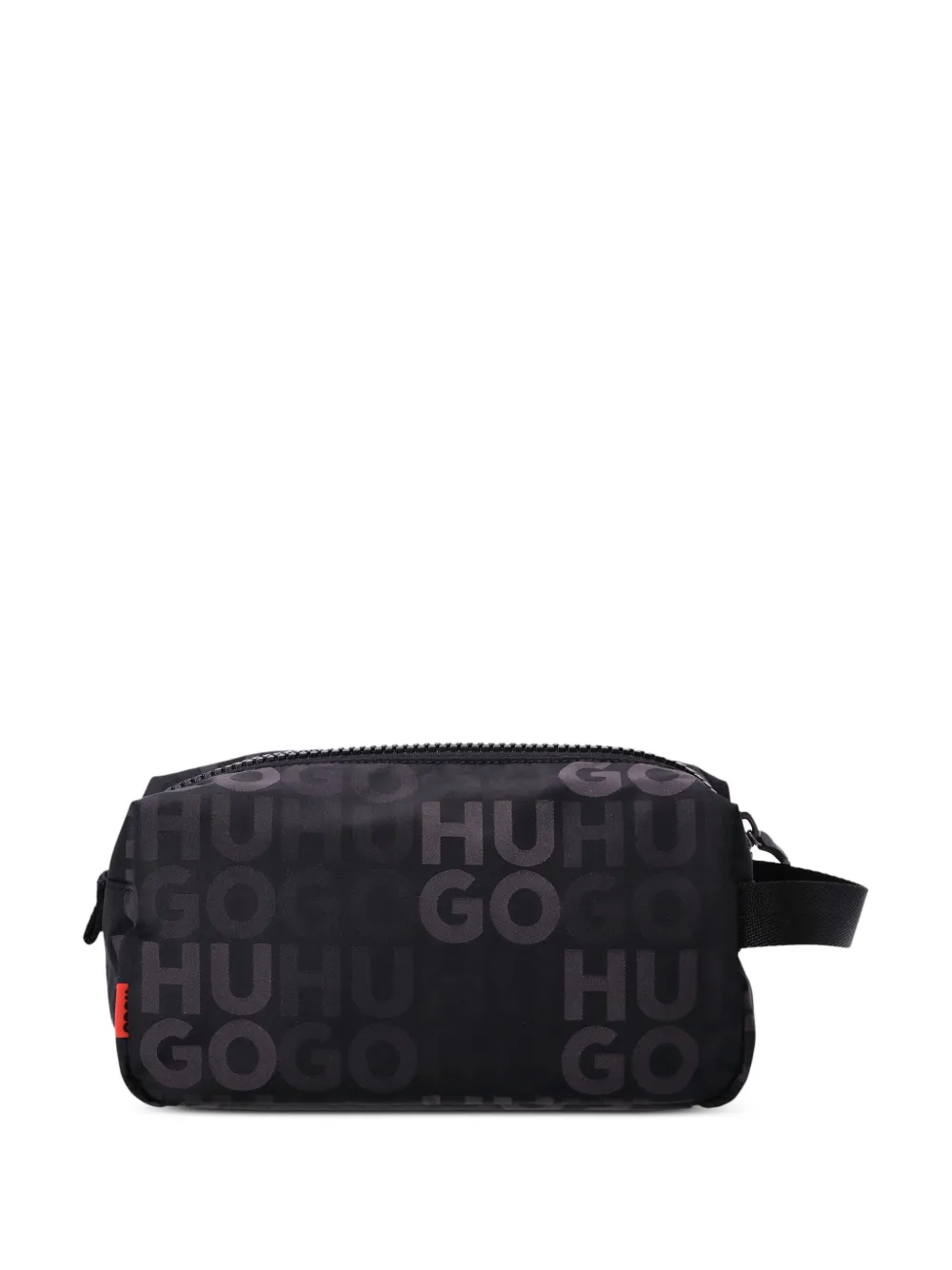 HUGO Ethon clutch met logo-jacquard - Zwart