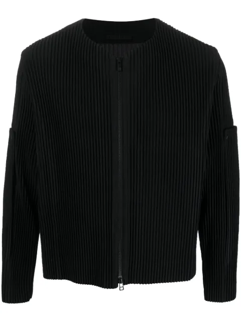 Homme Plissé Issey Miyake Unfold pleated zip-up jacket