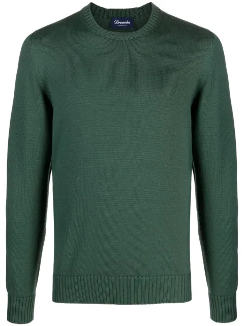 Drumohr crew-neck merino wool jumper
