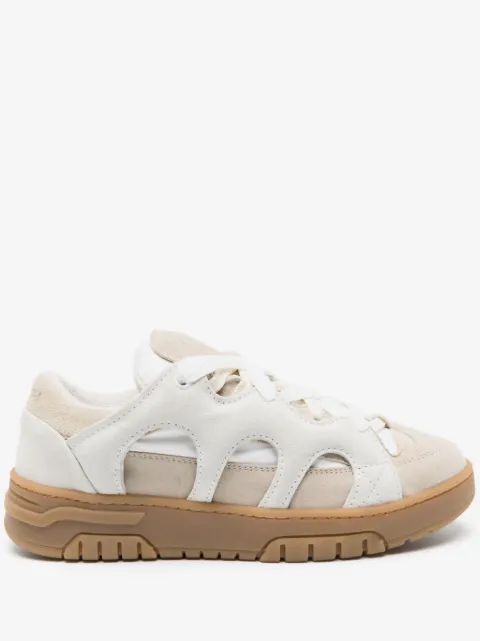 SANTHA Curb Sneakers mit Kontrasteinsätzen
