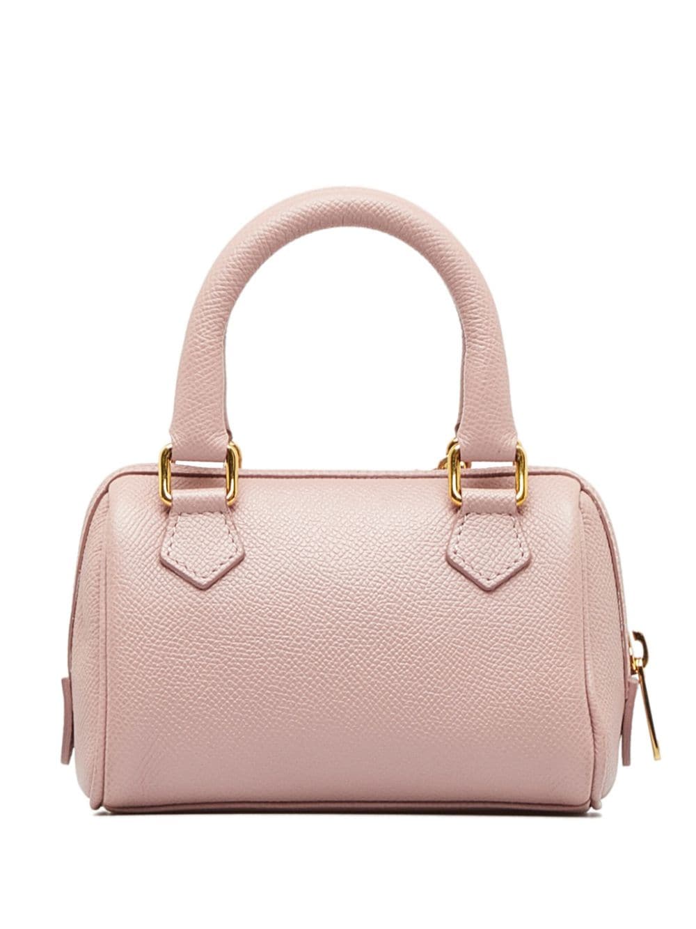 Used Celine Mini Boston Bag/Mini Shoulder/Pochette/Leather/Pnk