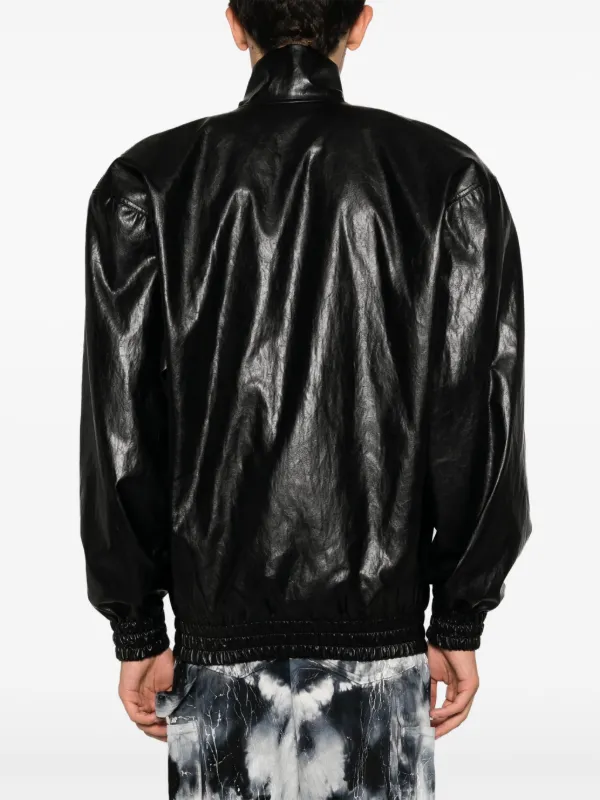 Gcds high shine faux leather Jacket Farfetch