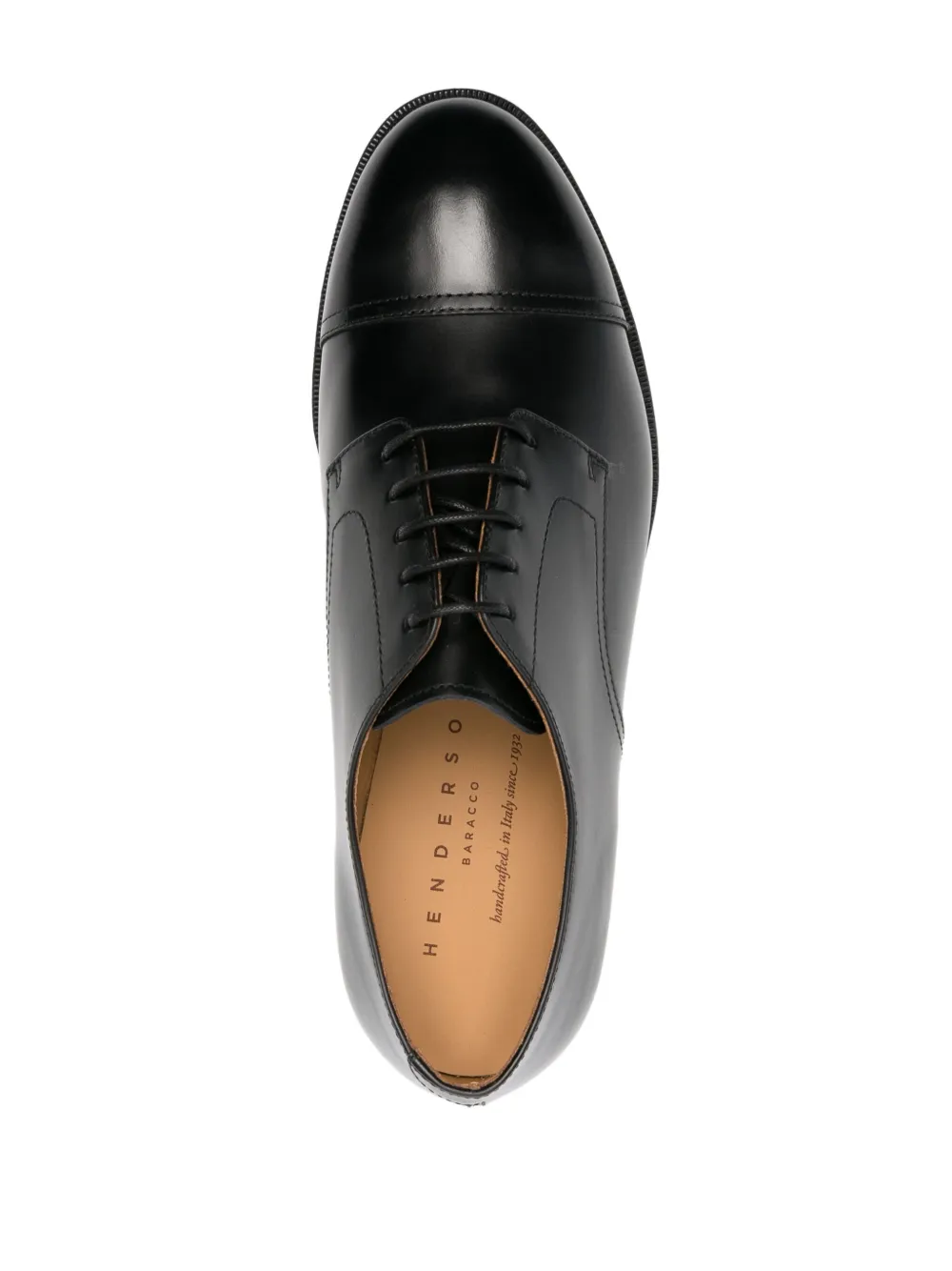 Henderson Baracco lace-up leather derby shoes Zwart