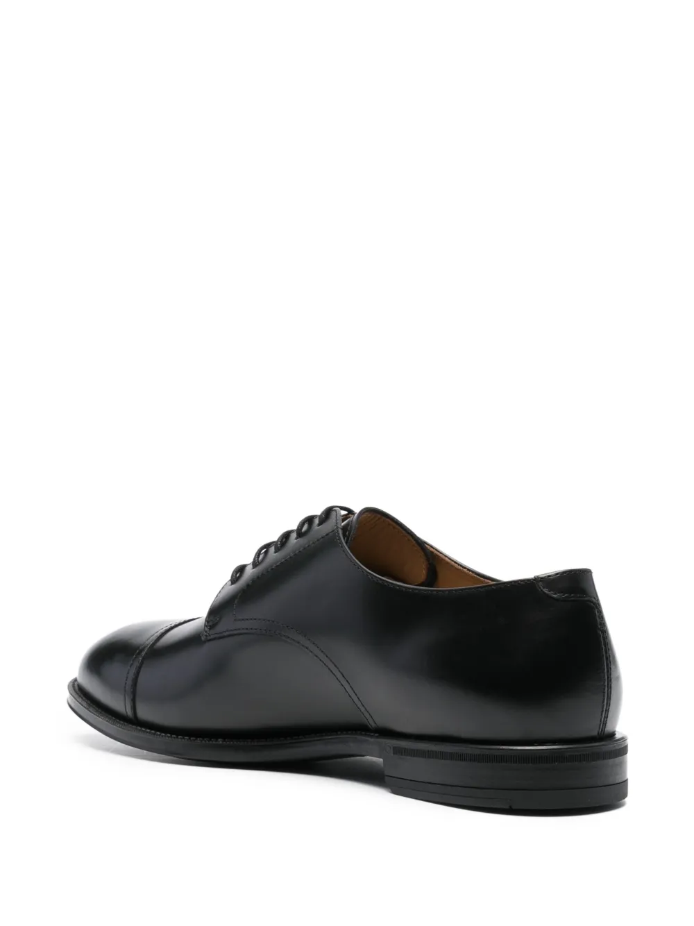 Henderson Baracco lace-up leather derby shoes Zwart