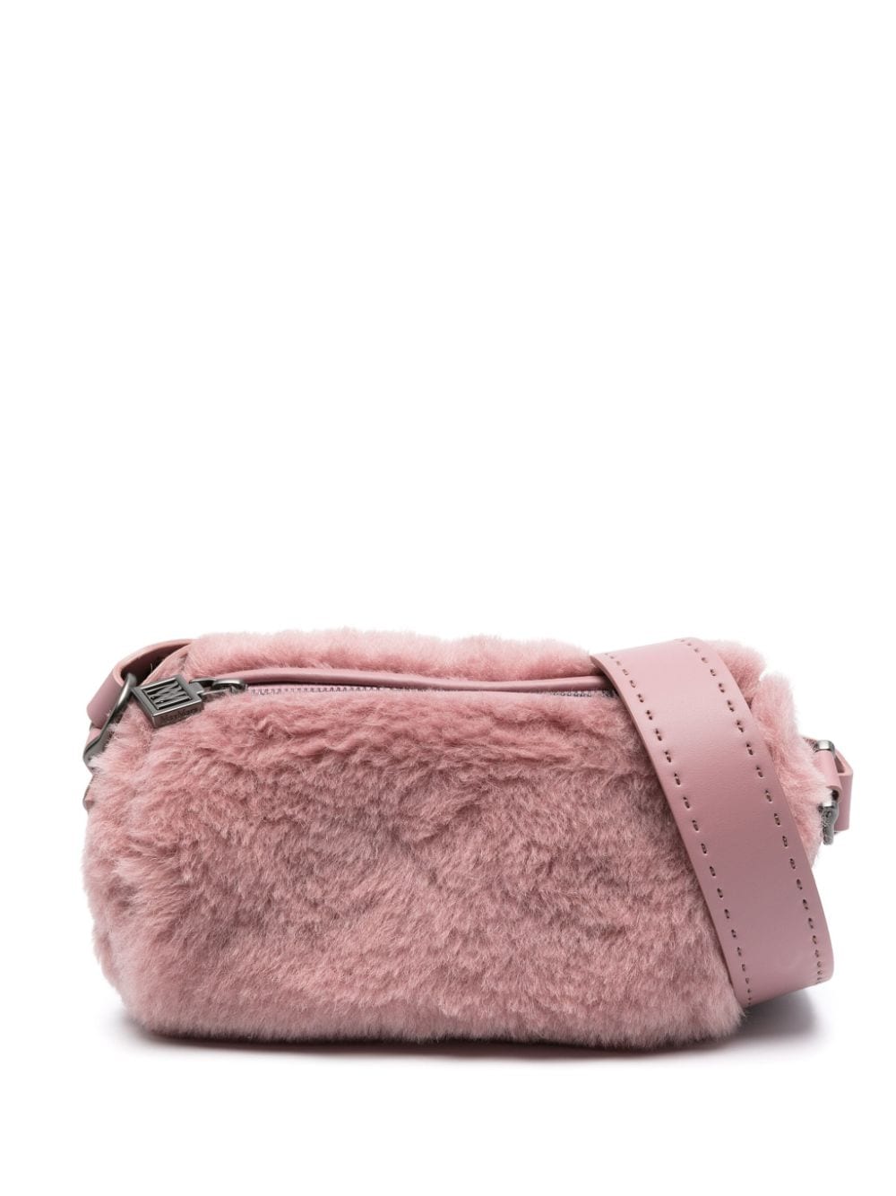 Max Mara Small Teddyrolls Shoulder Bag In Pink