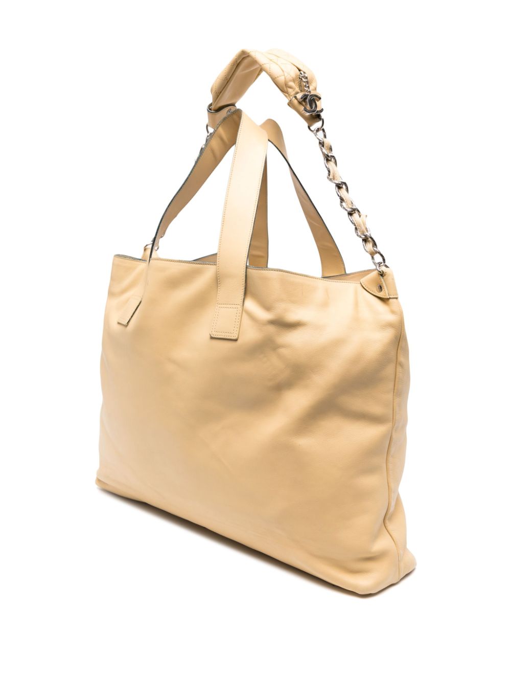 large Edgy leather tote bag