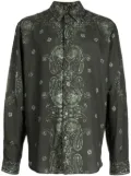 Holzweiler paisley-print long-sleeve shirt - Green