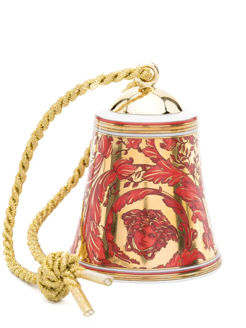 Versace Medusa Garland Red Porcelain Bell