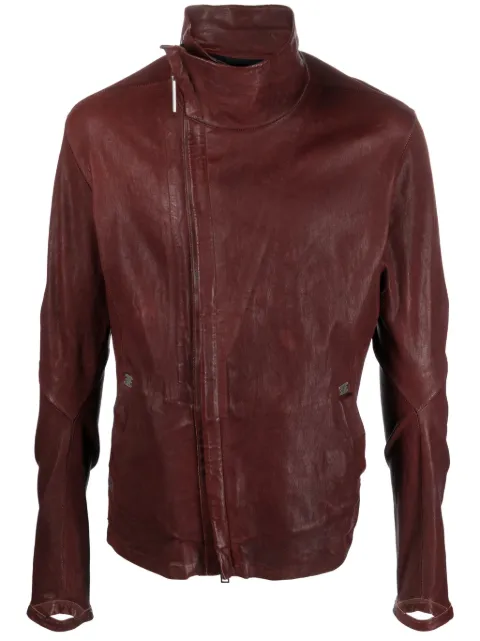 Isaac Sellam Experience Dorsal crinkled leather jacket