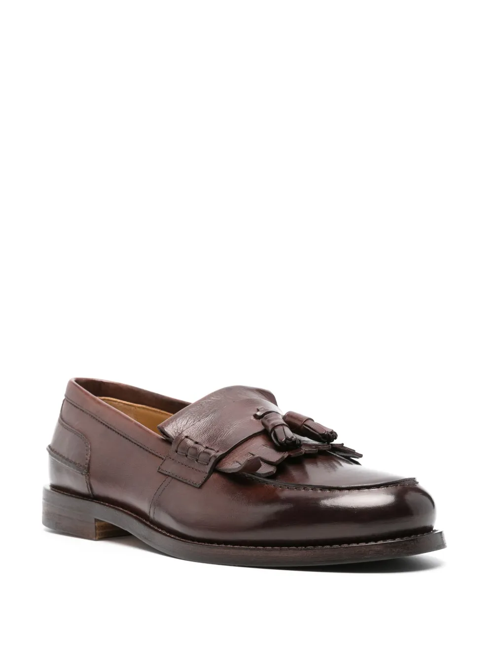 Henderson Baracco Leren loafers Bruin