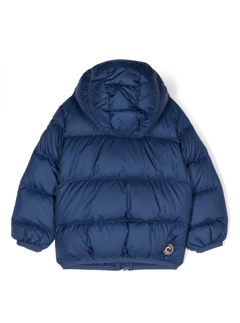 Shop Colmar Logo-patch Hooded Puffer Jacket In Blue
