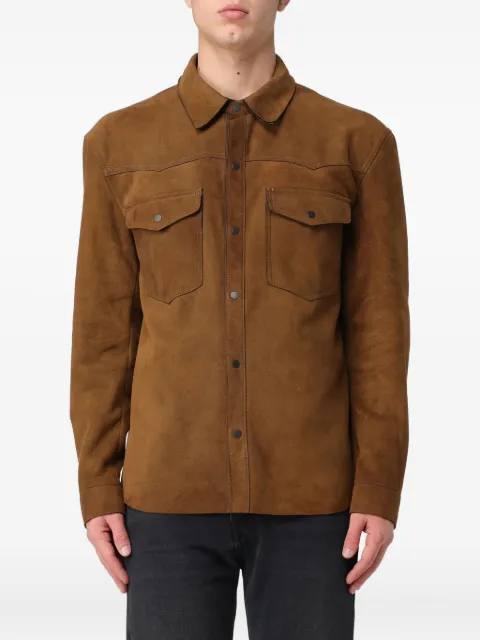 Salvatore Santoro camisa de gamuza con doble bolsillo