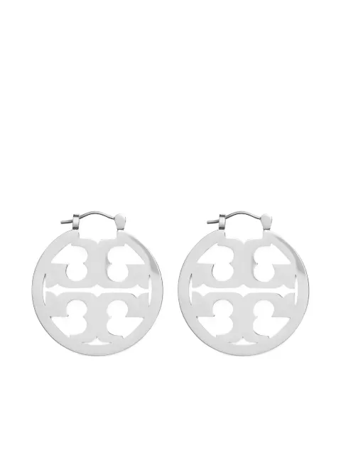 Tory Burch aretes Miller con acabado pulido
