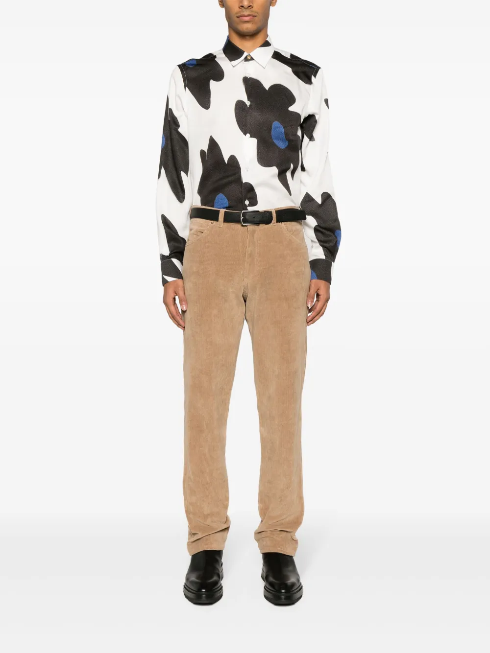 Paul Smith Overhemd met bloemenprint - Wit