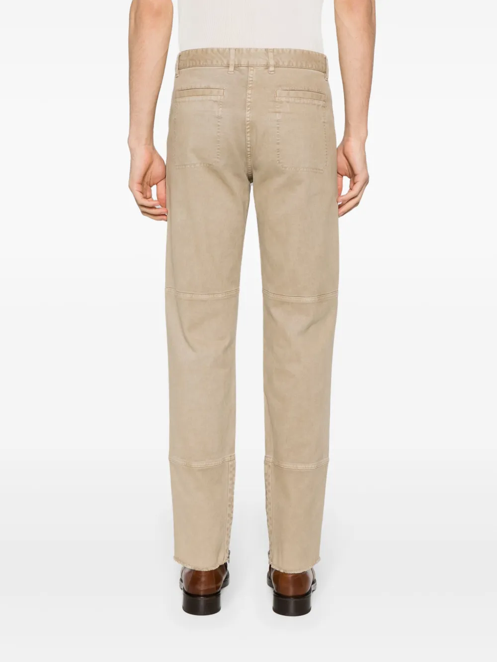 Zadig & Voltaire Pocky Straight-leg Panelled Trousers In 中性色