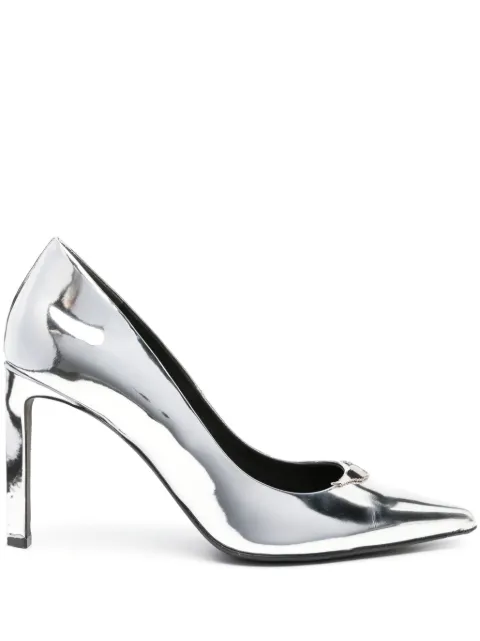 Zadig&Voltaire Perfect 100mm metallic-finish pumps