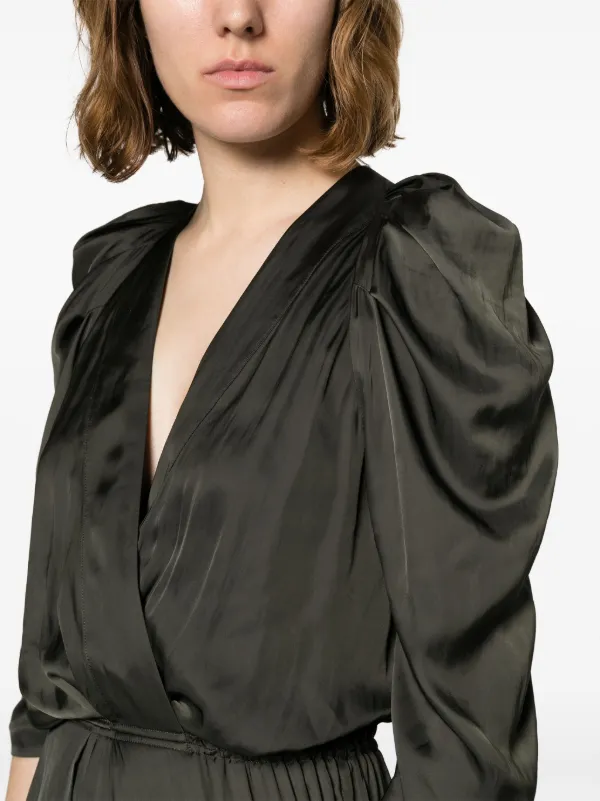 Zadig&Voltaire Ruz pleat-detail Satin Minidress | Green | FARFETCH Zadig&Voltaire Ruz pleat-detail Satin Minidress | Green | FARFETCH