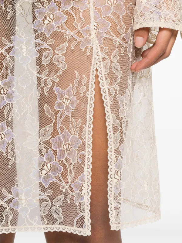 Zadig&Voltaire Justicia floral-lace Skirt | Neutrals | FARFETCH