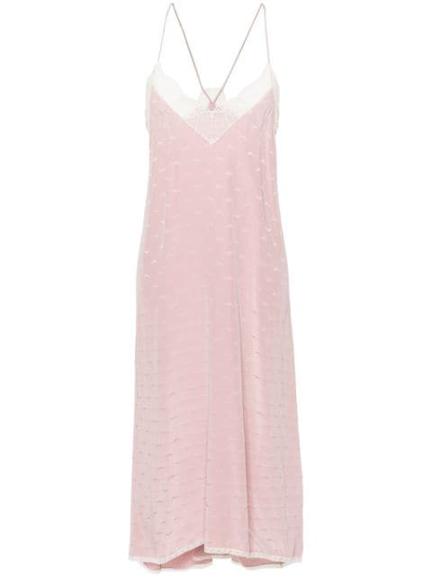 Zadig&Voltaire Risty wings-jacquard midi dress
