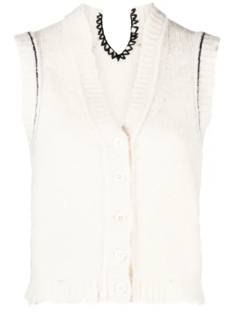 Zadig&Voltaire — sequin-embellished chunky-knit vest