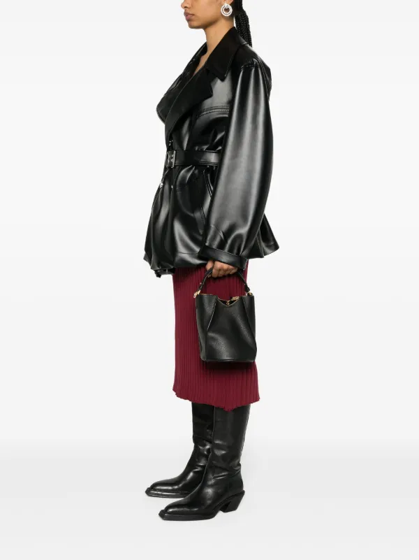 Zadig&Voltaire Borderline Leather Bucket Bag | Black | FARFETCH