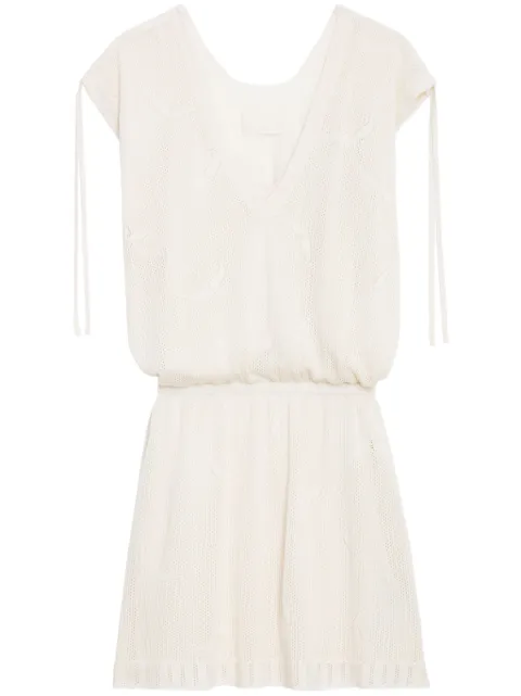 Zadig&Voltaire vestido corto tejido de crochet Alanis