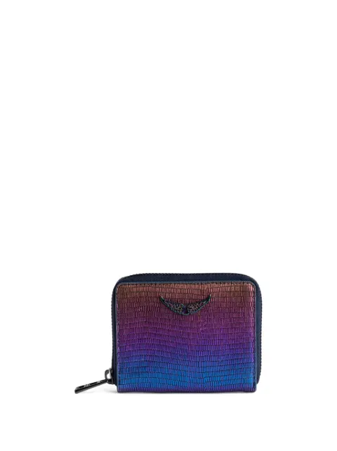 Zadig&Voltaire mini ZV iridescent-effect wallet