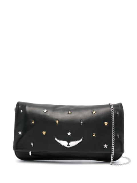 Zadig&Voltaire Rock Lucky Charms leather clutch bag