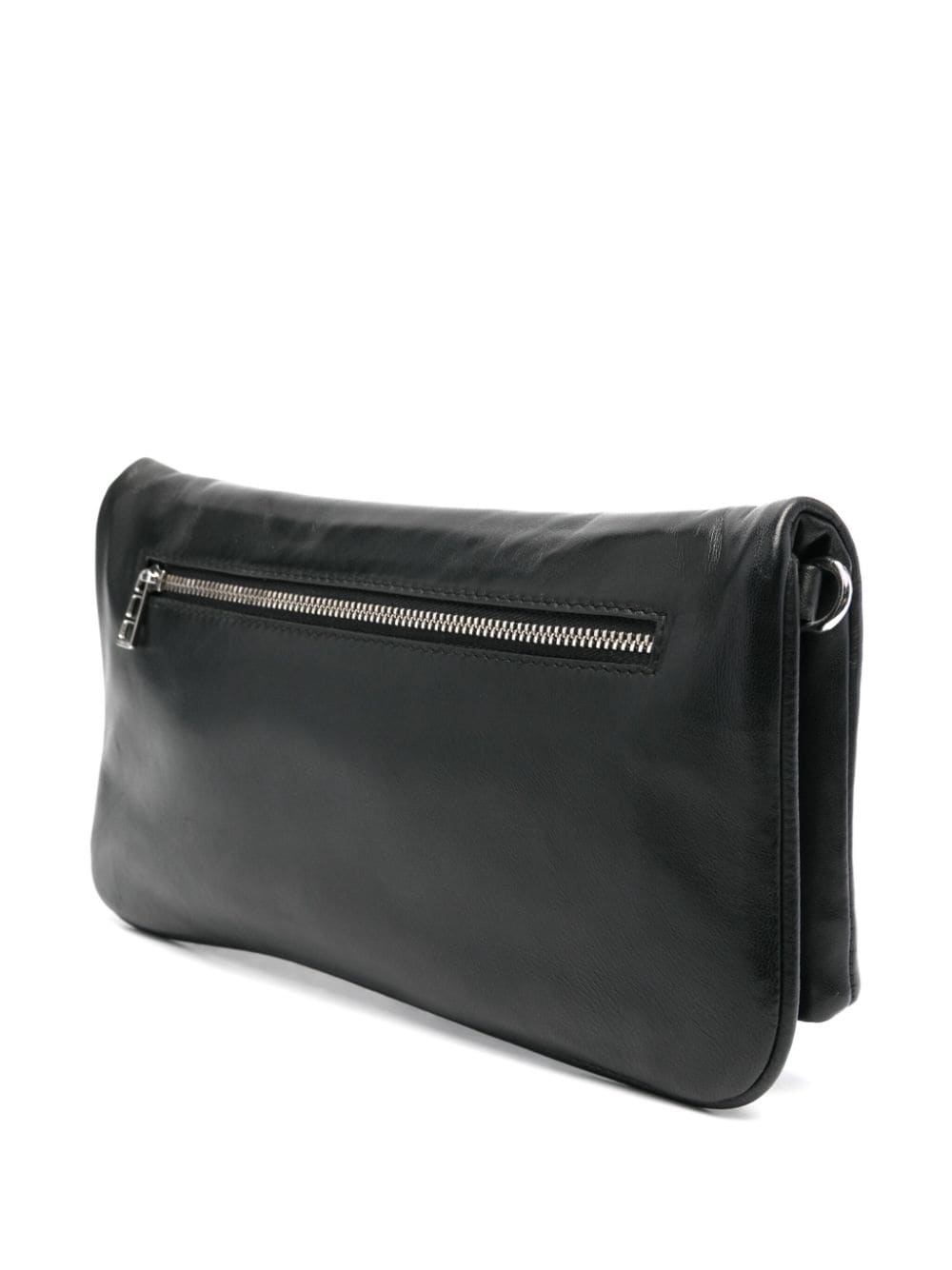 Shop Zadig & Voltaire Rock Lucky Charms Leather Clutch Bag In Black