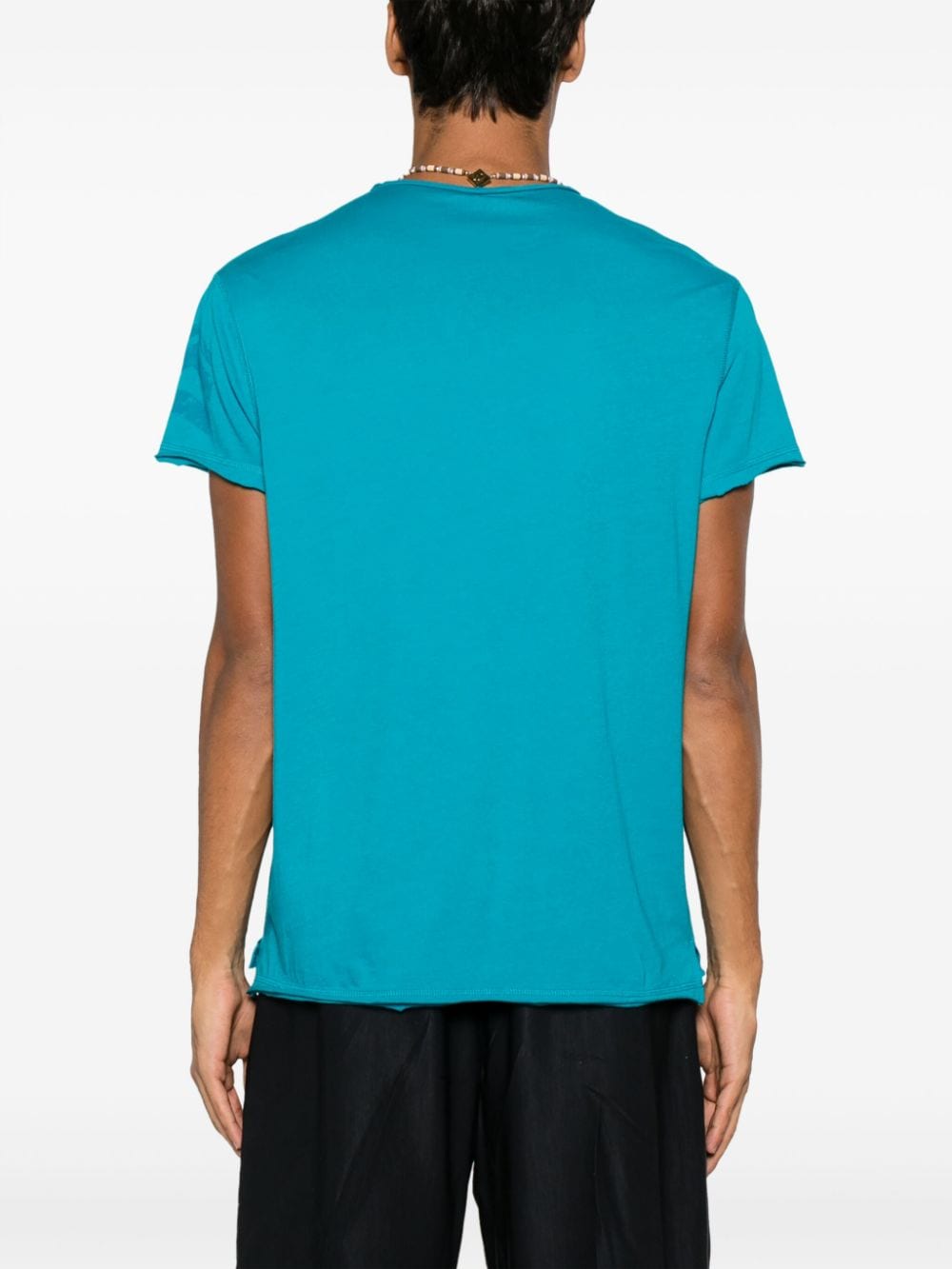Shop Zadig & Voltaire Monastir Arrows-print Organic Cotton T-shirt In Blue