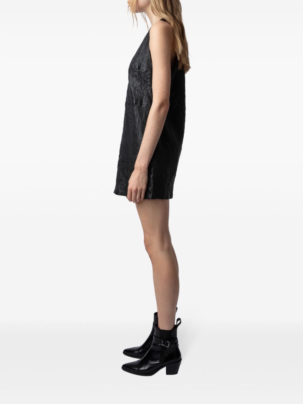 Zadig&Voltaire Leren mini-jurk Zwart