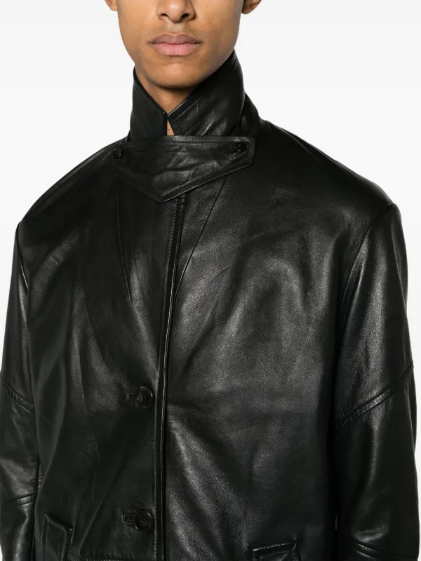 コート Zadig & Voltaire Macari Buttoned Leather Coat 22016338_51901267_600.jpg