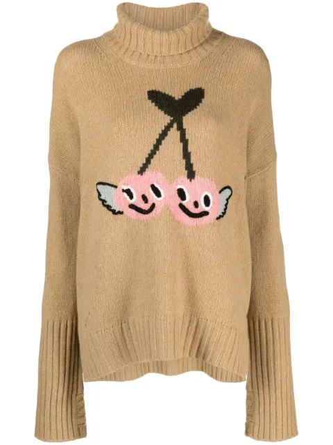 Zadig&Voltaire Alma cherry-motif wool jumper 