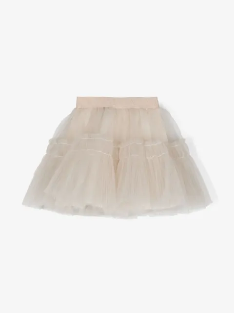 Monnalisa falda de tul con diseño circular