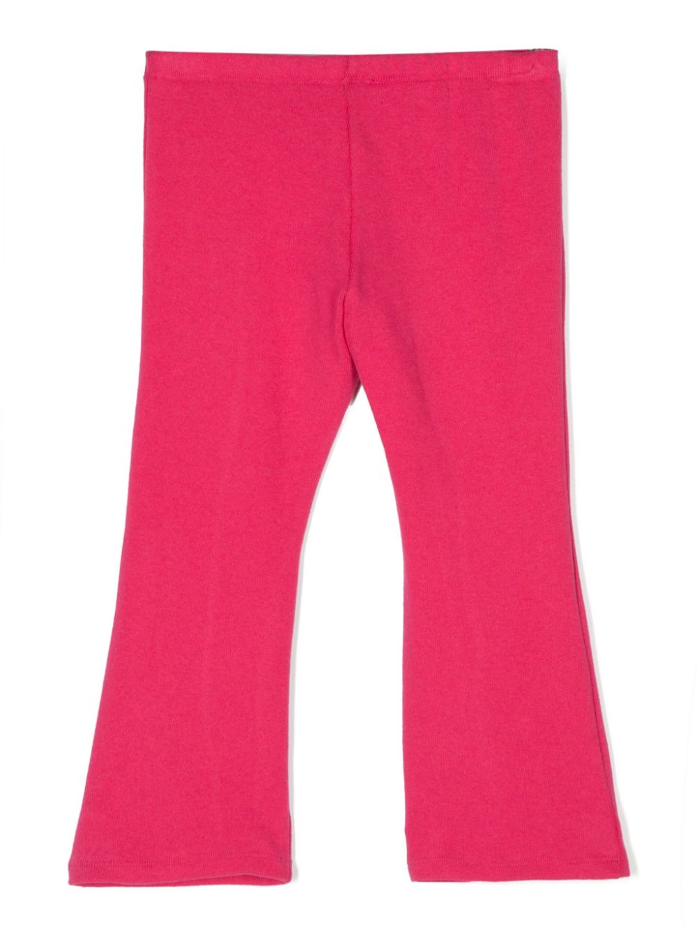 Piccola Ludo elasticated-waistband flared trousers - Roze