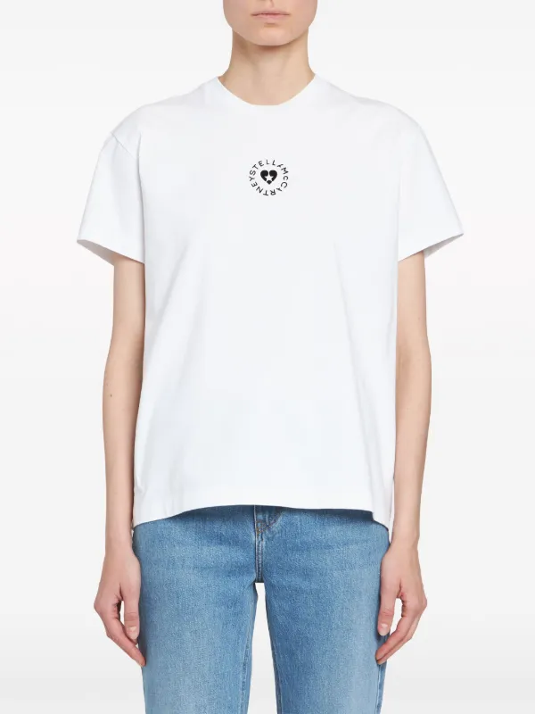 関税送料込【Stella McCartney】Lovestruck コットンTシャツ Stella McCartney Lovestruck Tシャツ | ホワイト | FARFETCH JP