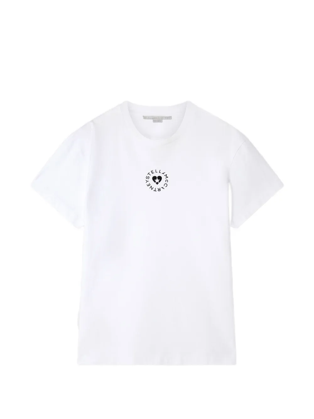 Stella McCartney Lovestruck T-shirt van biologisch katoen Wit