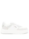 Furla Sport logo-lettering leather sneakers - White