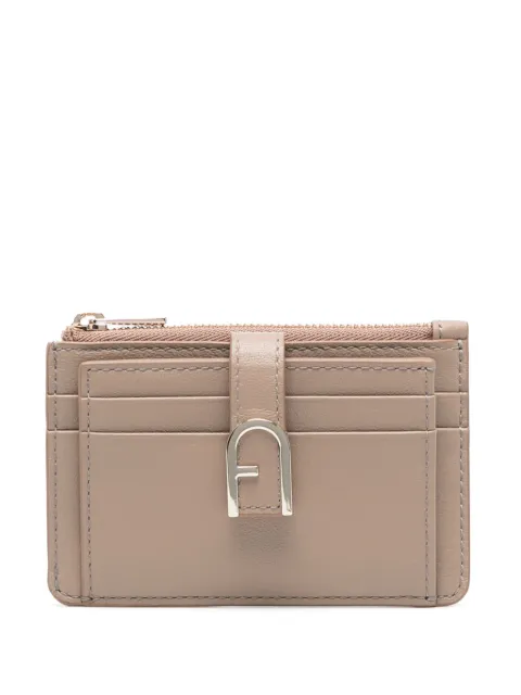 Furla logo-plaque leather wallet
