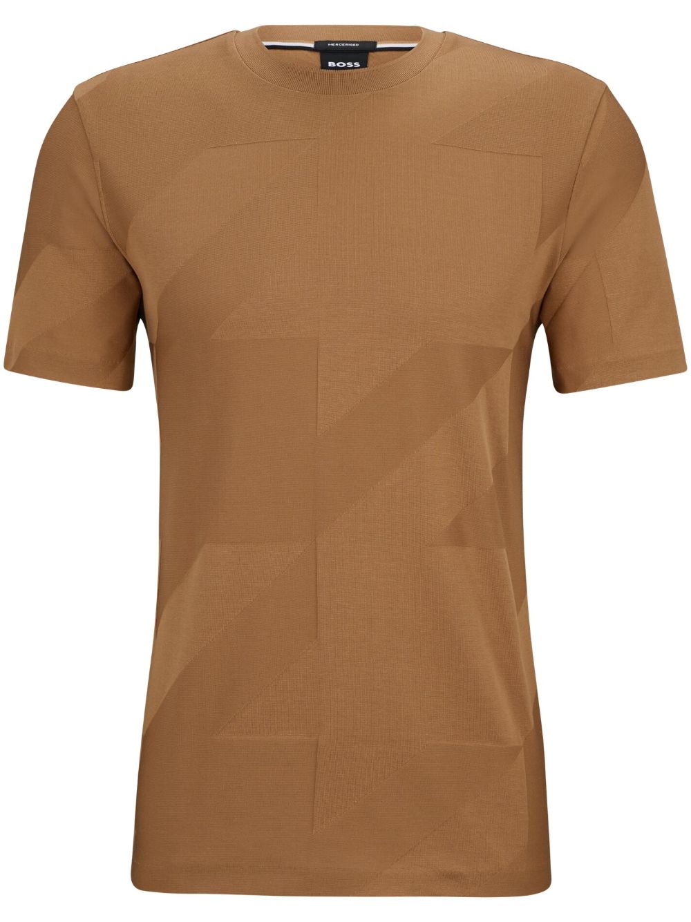 HUGO BOSS HOUNDSTOOTH-JACQUARD COTTON T-SHIRT