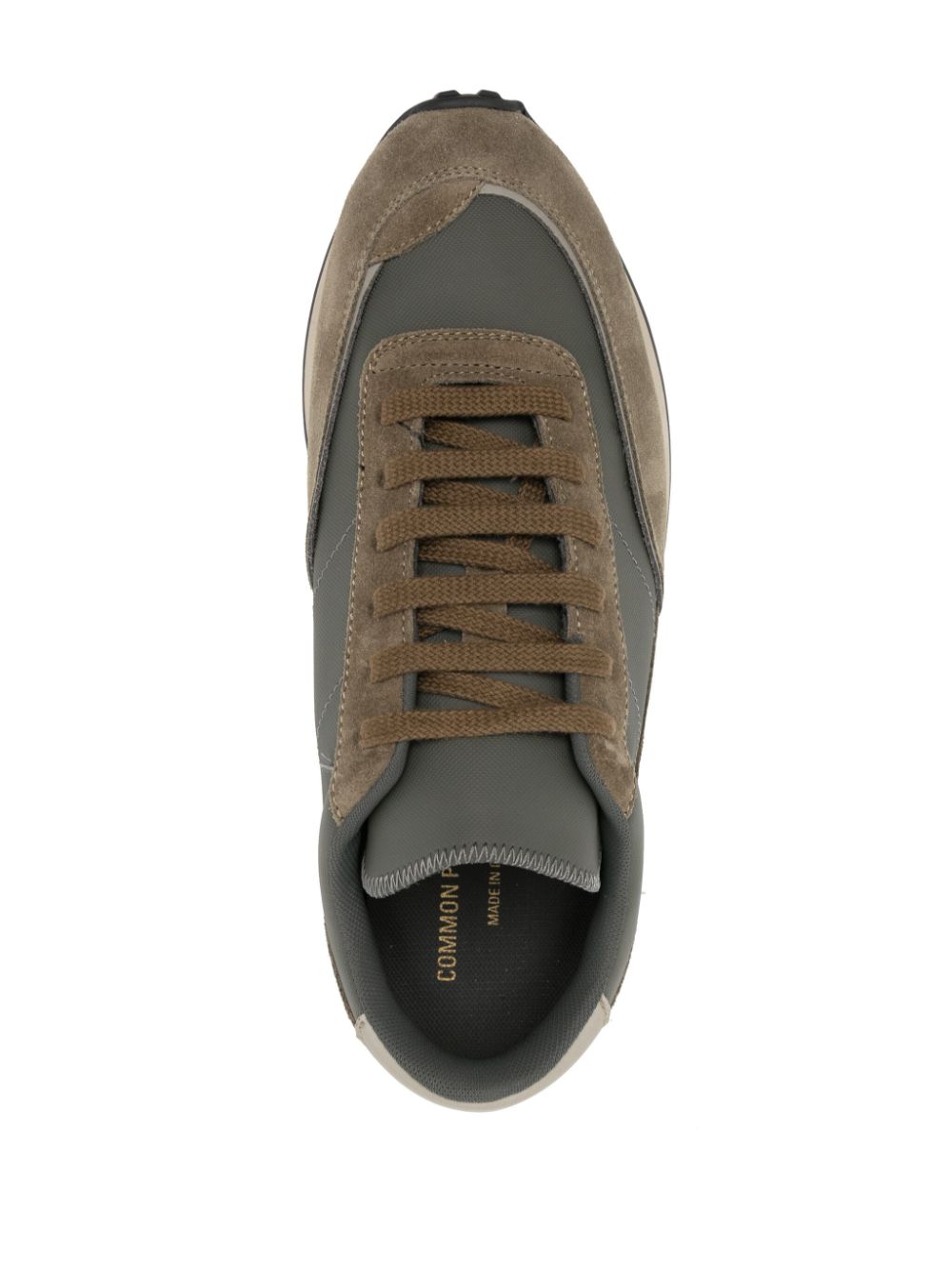 Shop Common Projects Track Technical Two-tone Sneakers In Green
