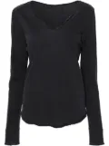Zadig&Voltaire Cécilia cotton henley T-shirt - Grey