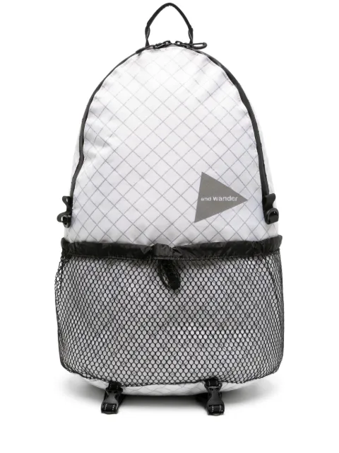and Wander Ecopak logo-print backpack