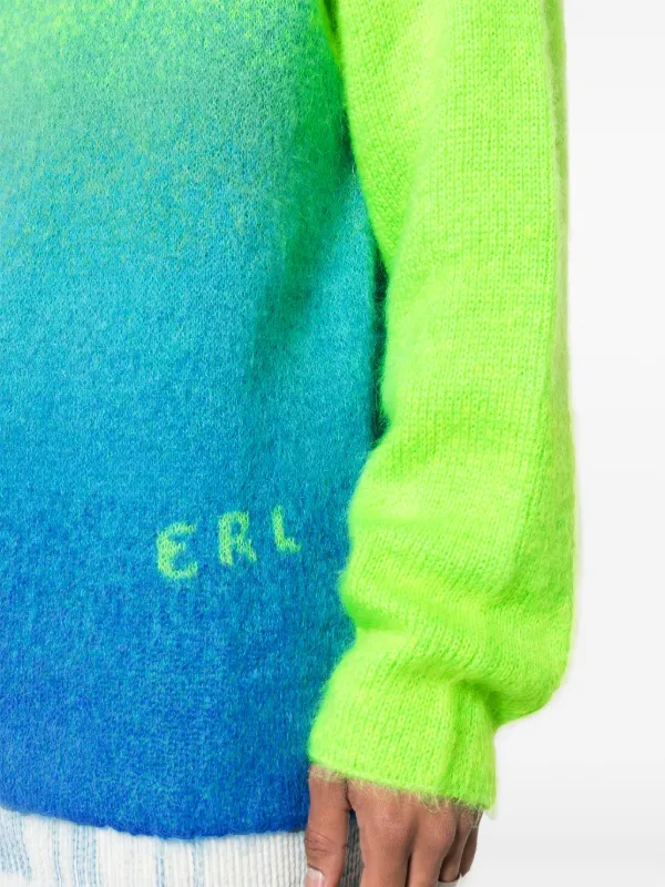 ERL イーアールエル Gradient Rainbow Sweater モヘア