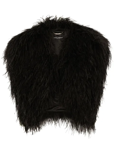 Dolce & Gabbana feather bolero jacket